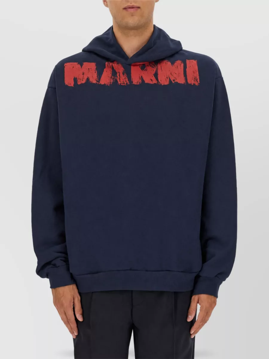 Marni Logo Print Cotton Tank Top