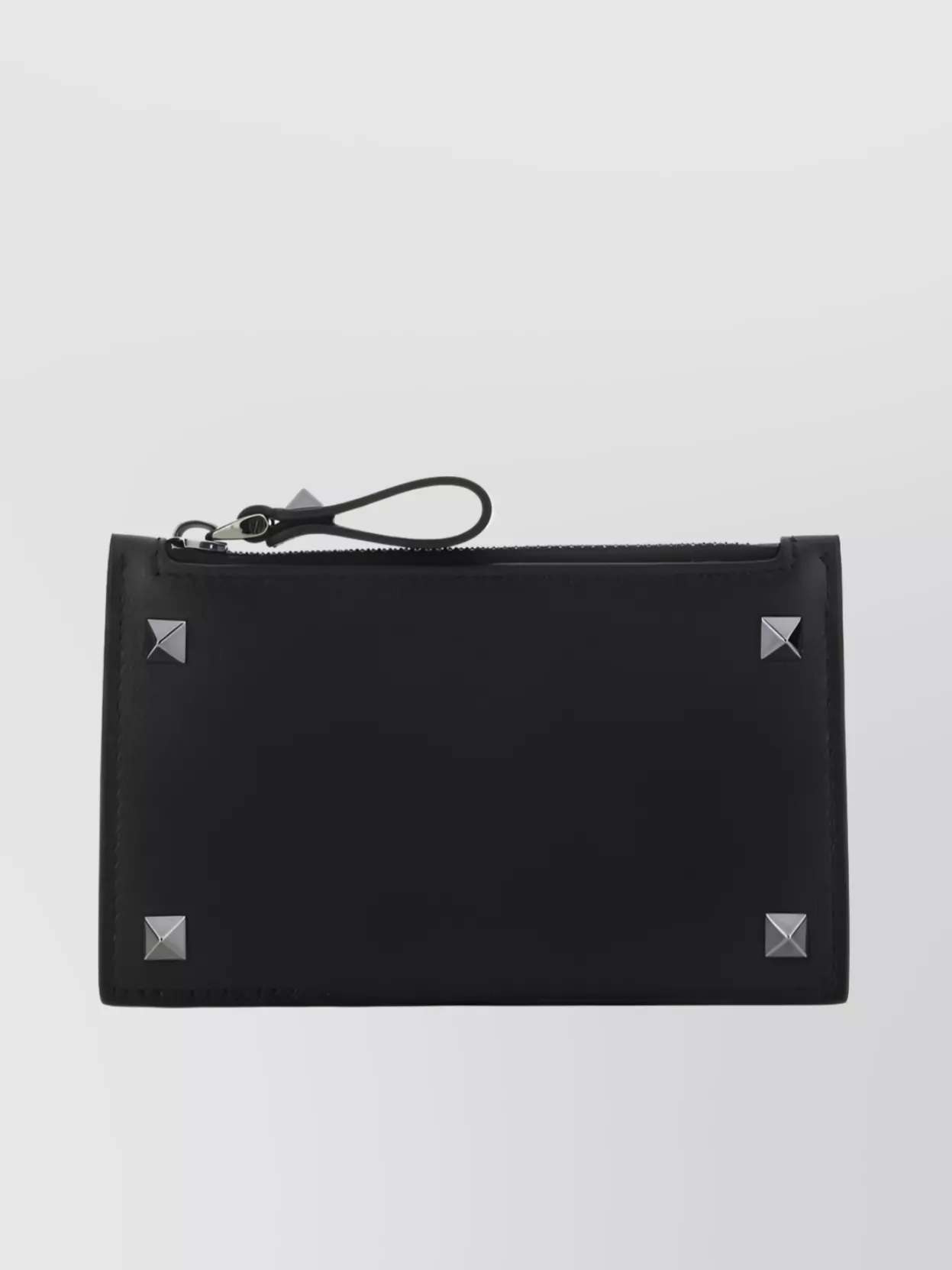 Shop Valentino Modern Metallic Wallets & Cardholders With Convenient Wrist Strap In Black
