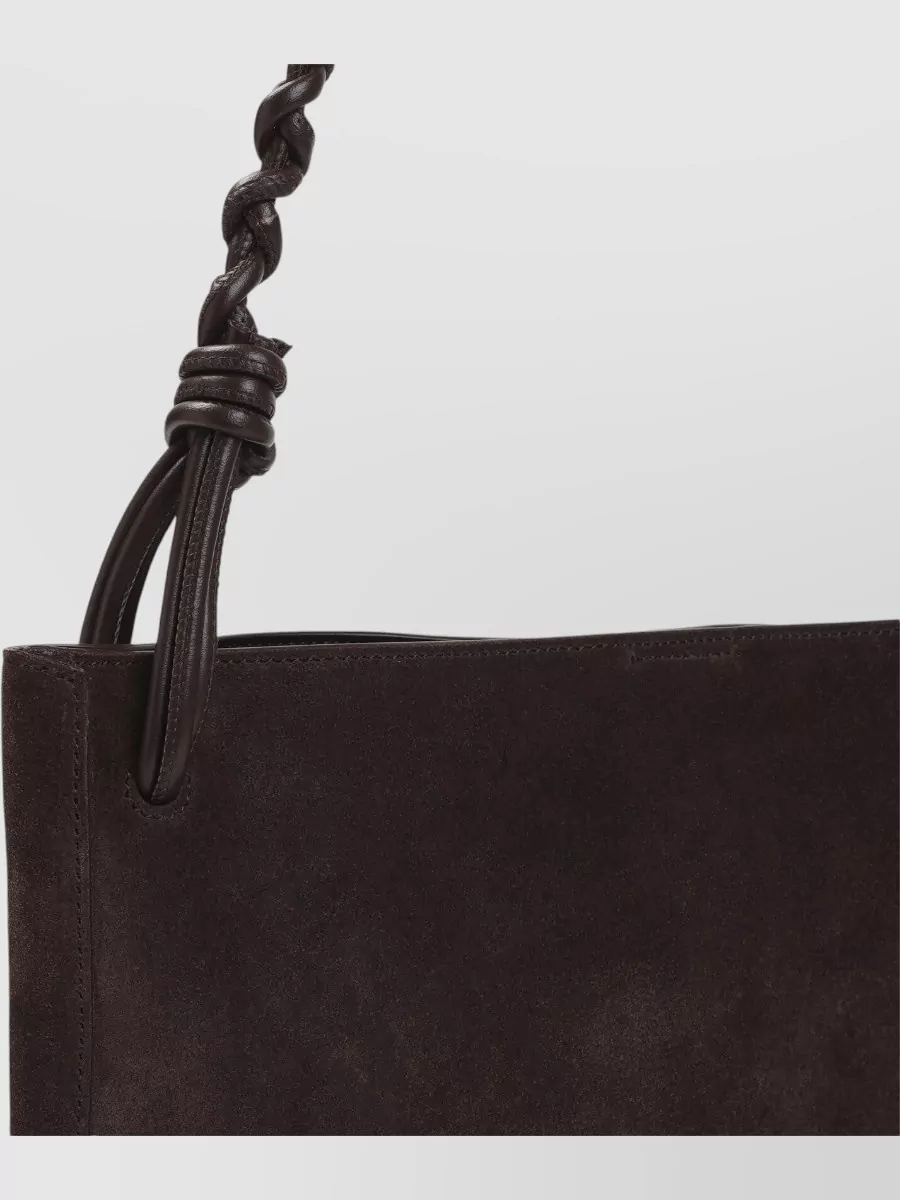 Jil Sander Leather Shoulder Tote Bag