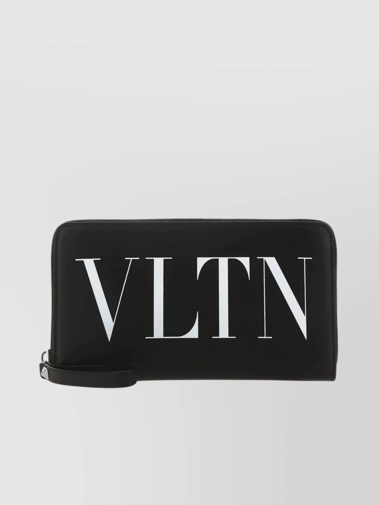 Shop Valentino Wrist Strap Leather Wallet