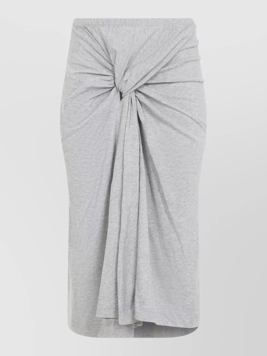 Dries Van Noten hemellana cotton midi skirt