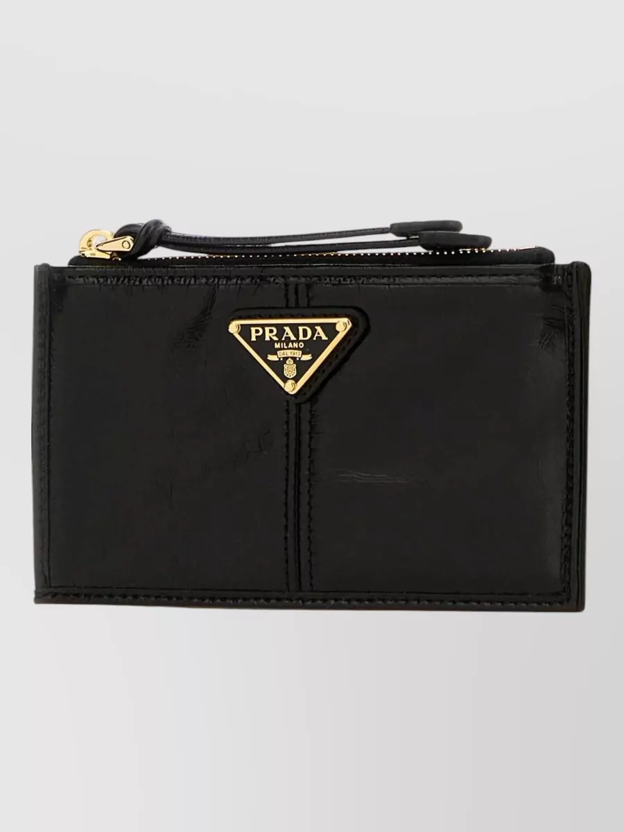Prada leather card holder