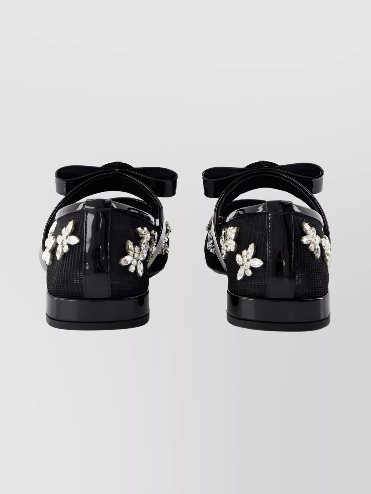 Versace Gianni Ballerina Flat Shoes Leather In Multi