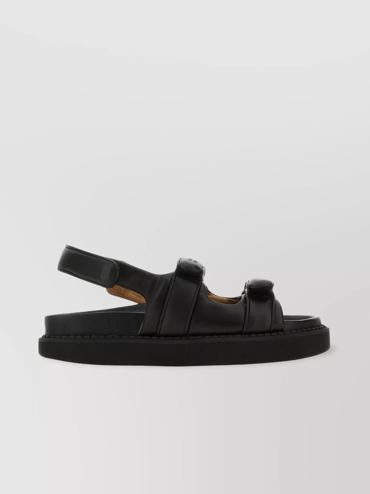Shop Isabel Marant Nappa Leather Platform Sandals With Multiple Straps