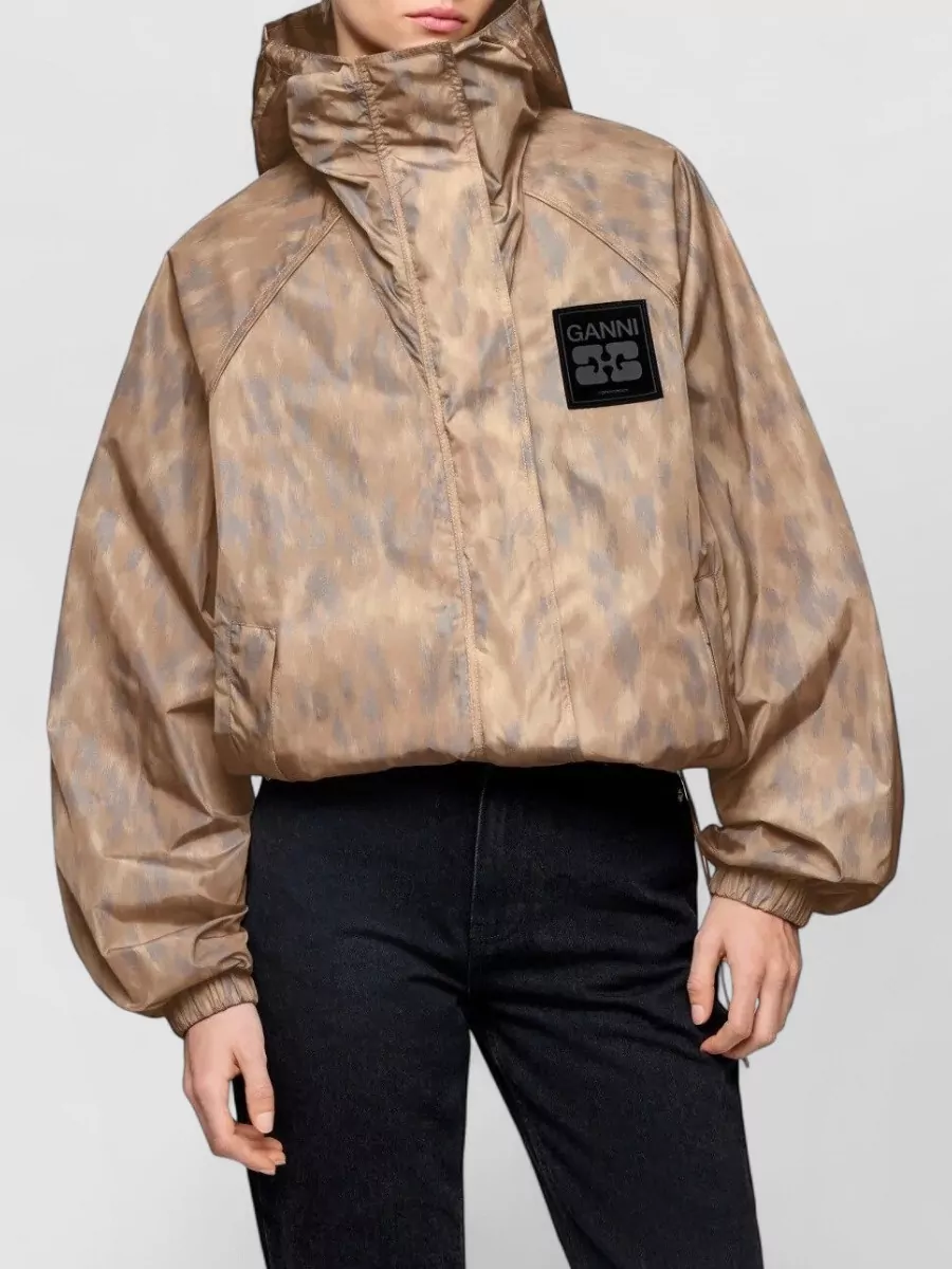 Ganni Printed Oversized Coat