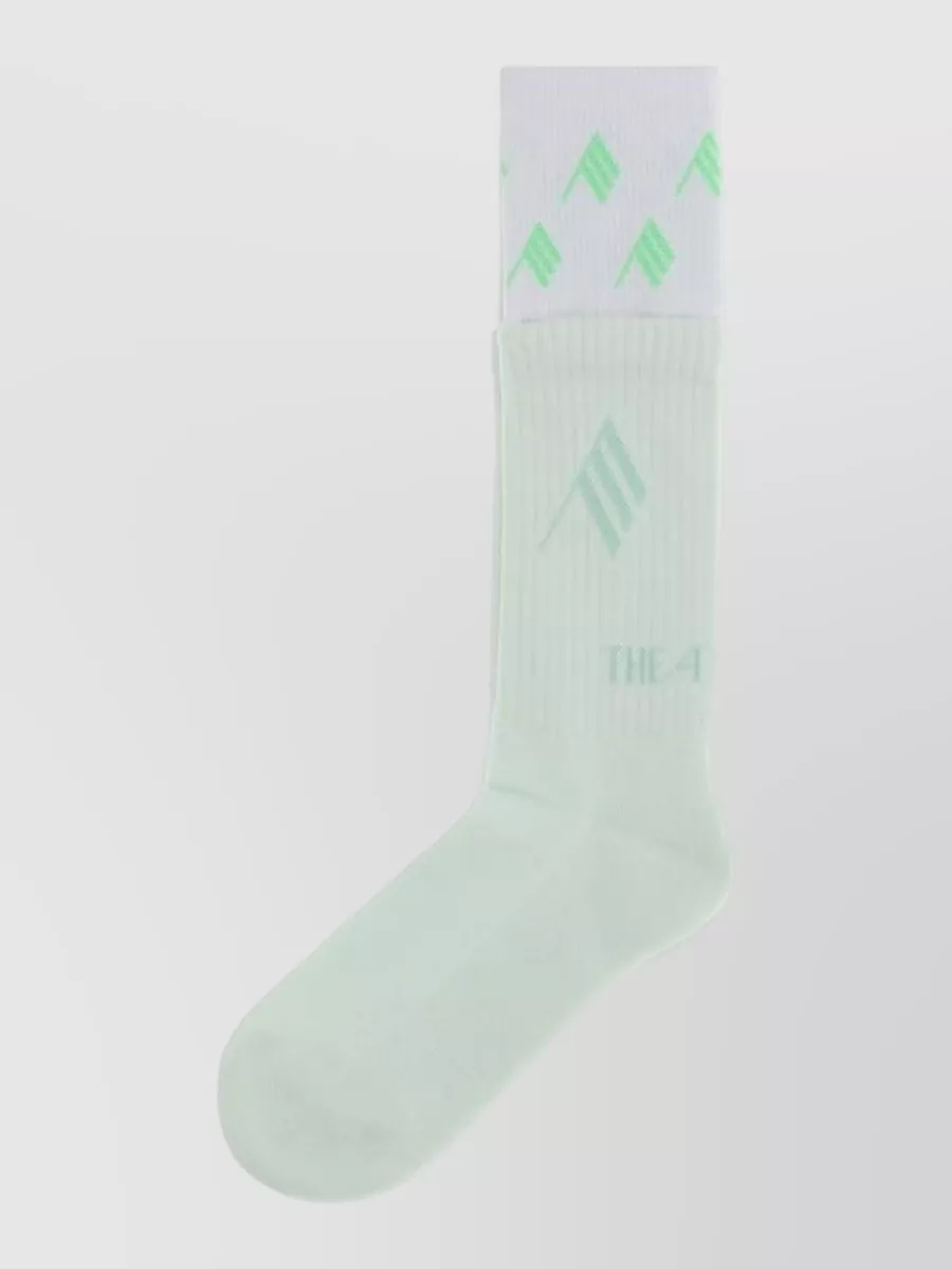 The Attico Ribbed Logo Socks