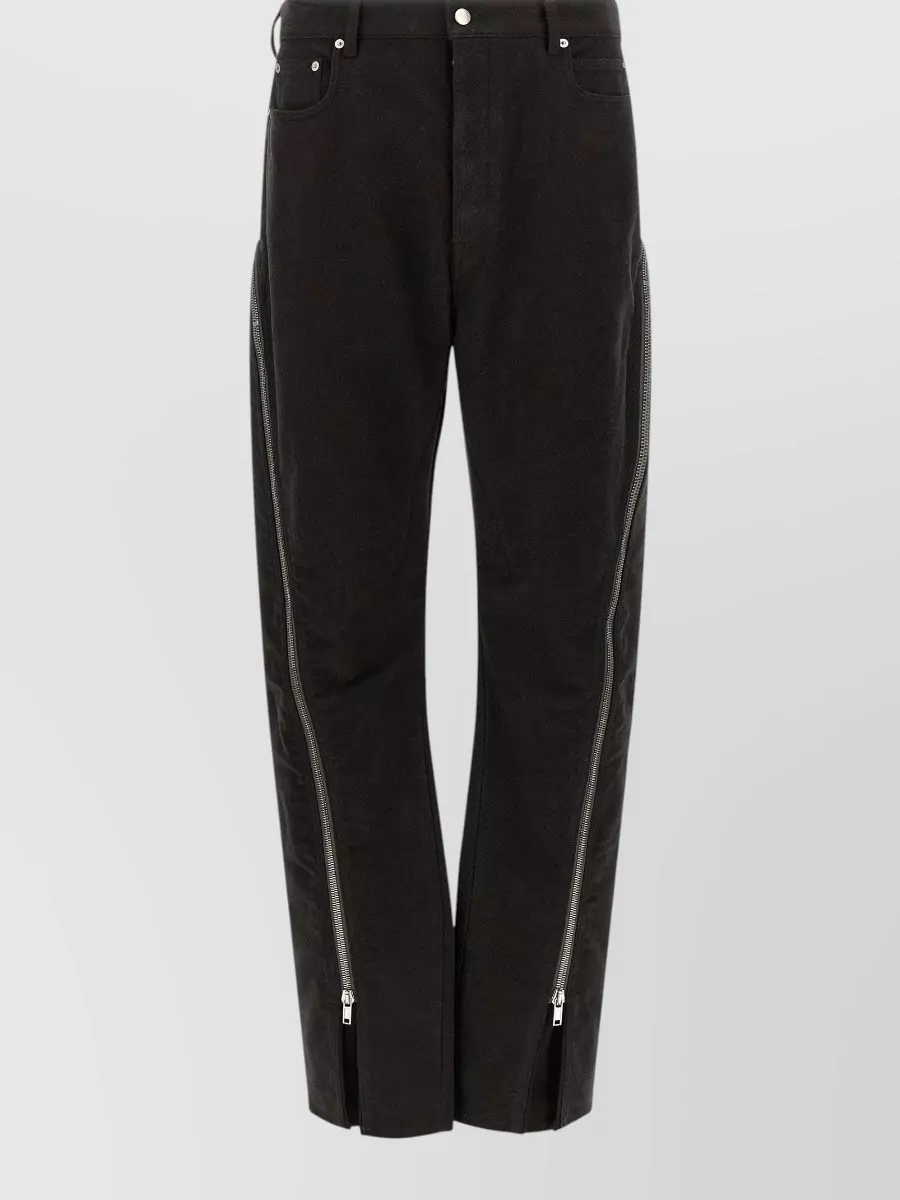 Rick Owens Denim High-Rise Flared Trousers