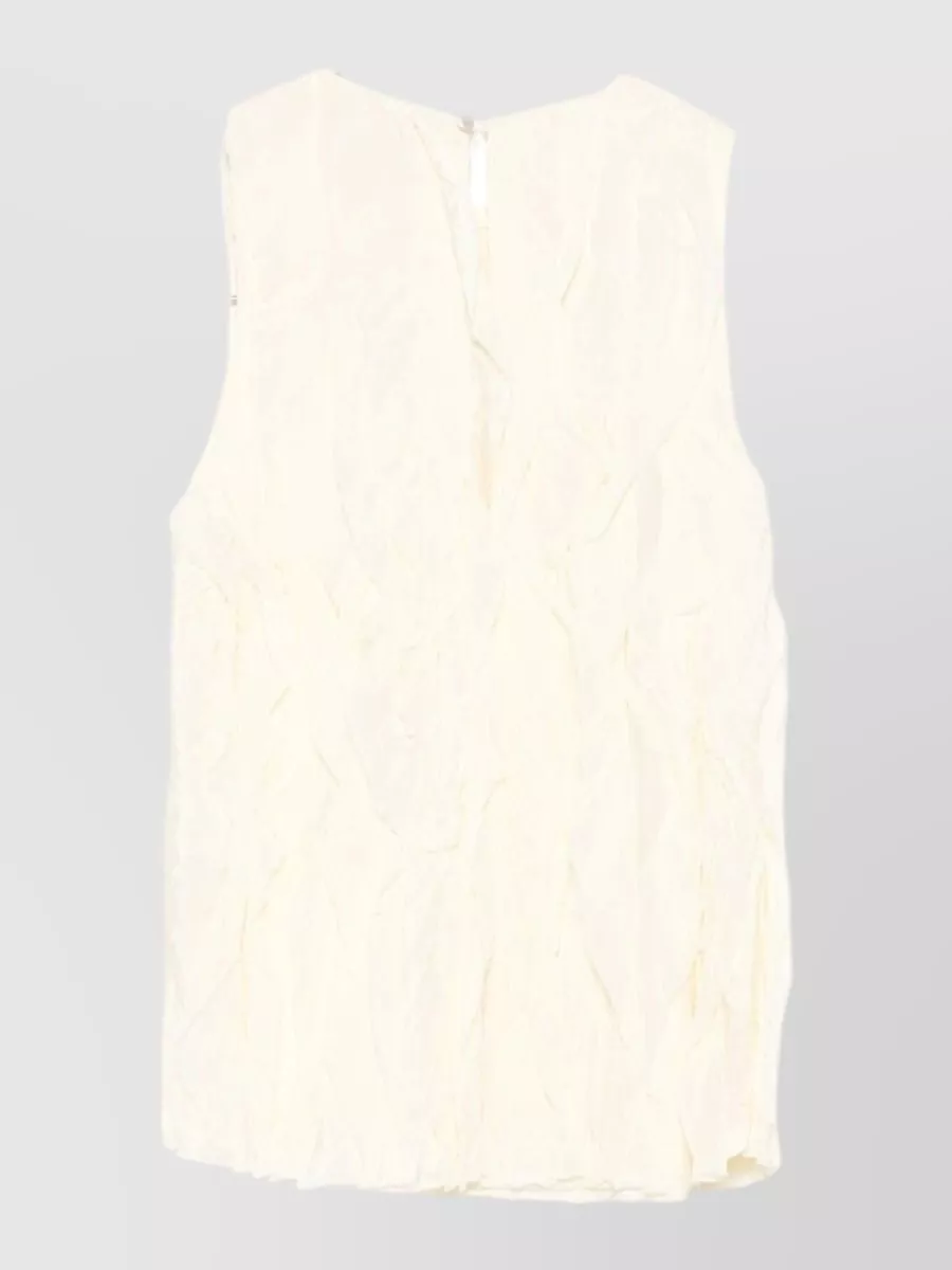 Alysi Crinkled Sleeveless Blouse