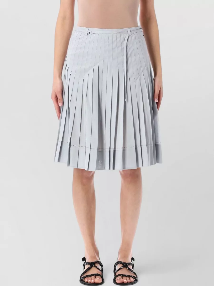Low Classic Pleated High-Rise Mini Skirt