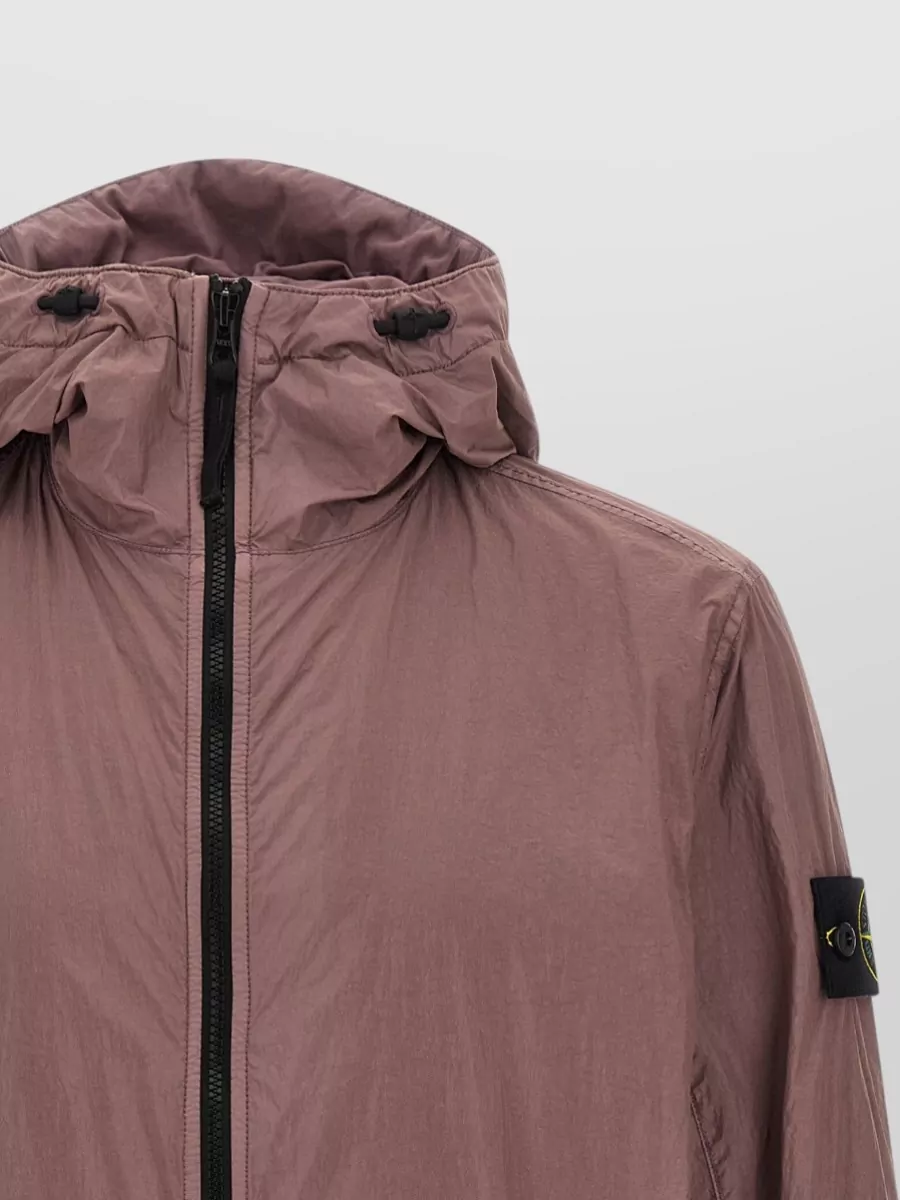 Stone Island Hooded Logo-Patch Parka