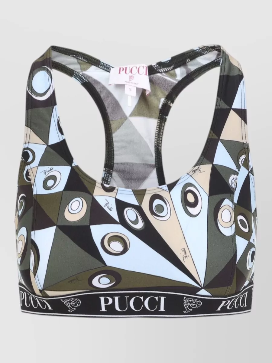 Pucci Printed Sports Bra Top
