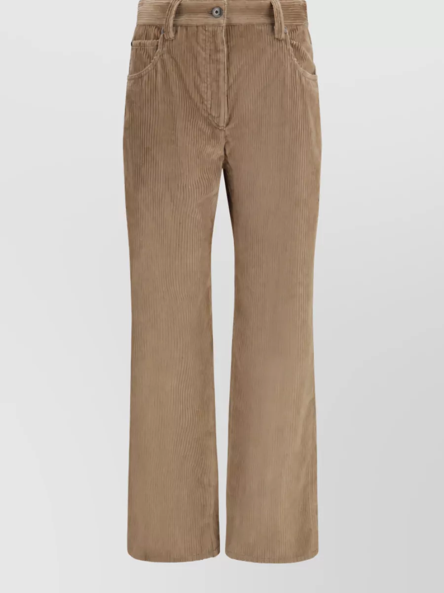Brunello Cucinelli corduroy wide-leg trousers