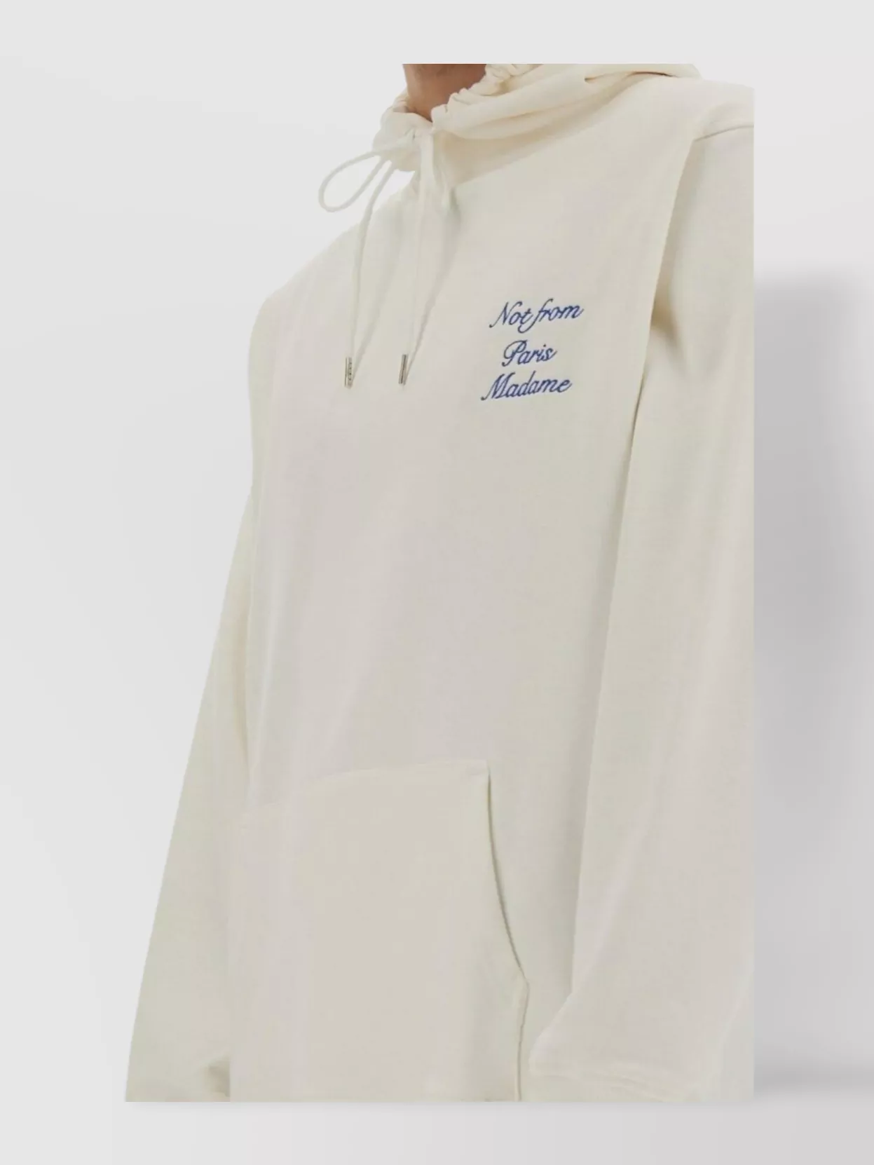 Drôle De Monsieur Hooded Sweatshirt With Ribbed Details