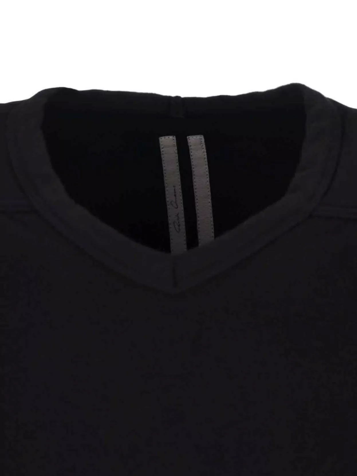 Rick Owens Long Sleeve V-Neck Crewneck Sweater
