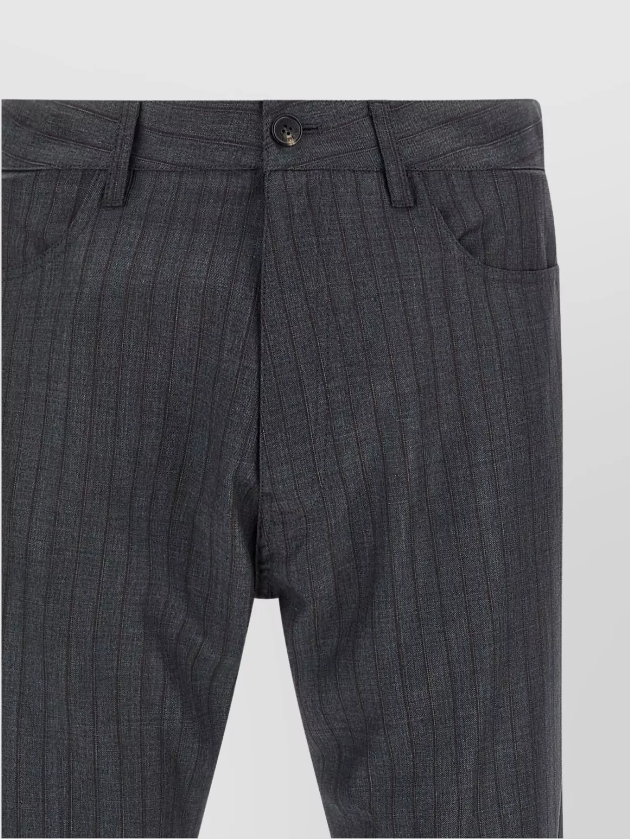 Balenciaga Tailored Pinstripe Trousers Featuring Pockets
