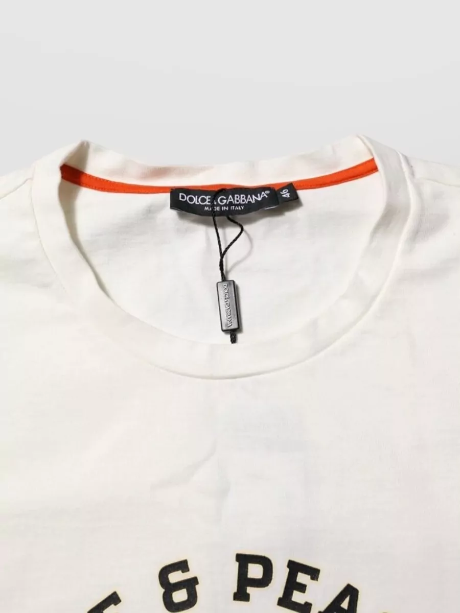 Dolce&Gabbana Cotton Printed Crew Neck T-Shirt