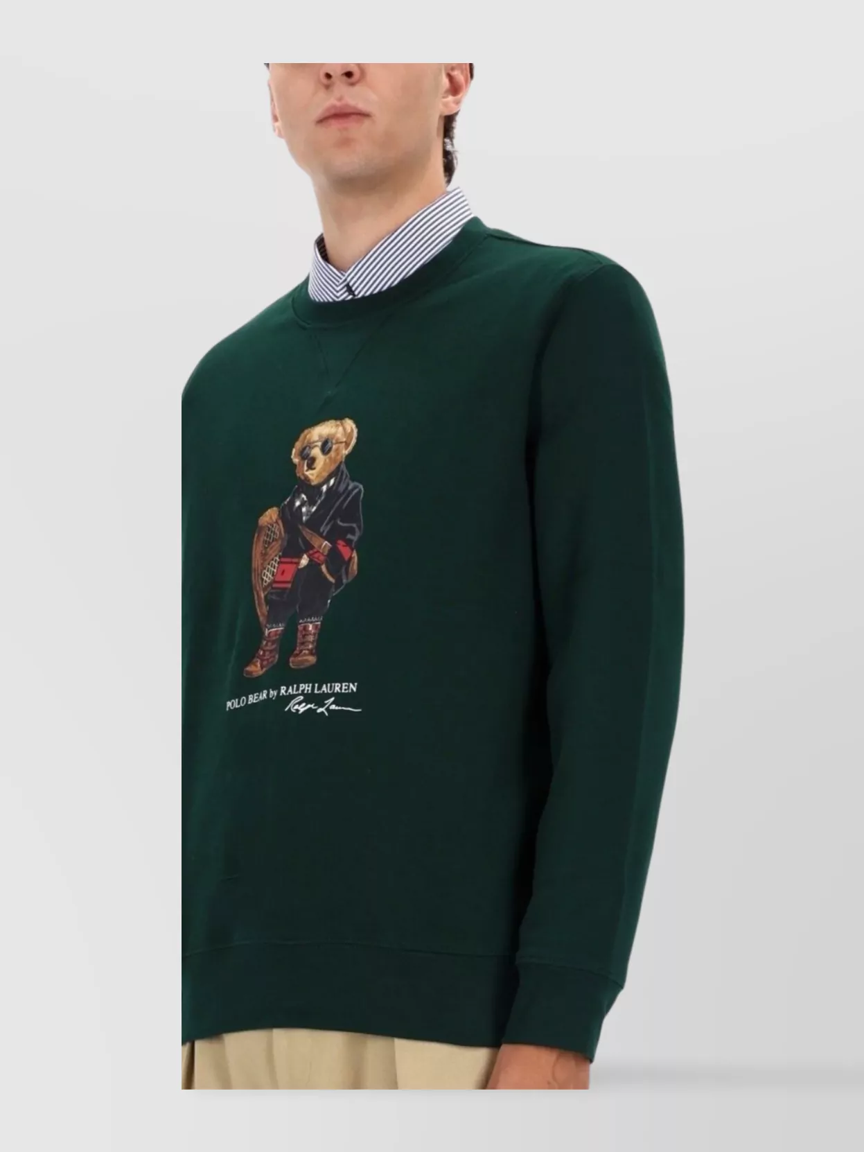 Polo Ralph Lauren Crew Neck Bear Graphic Knit Sweater