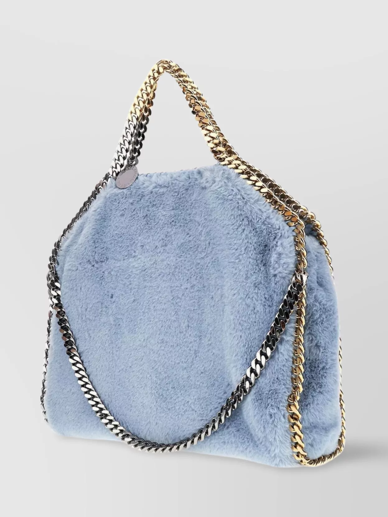 Shop Stella Mccartney Synthetic Fur Falabella Tote Bag