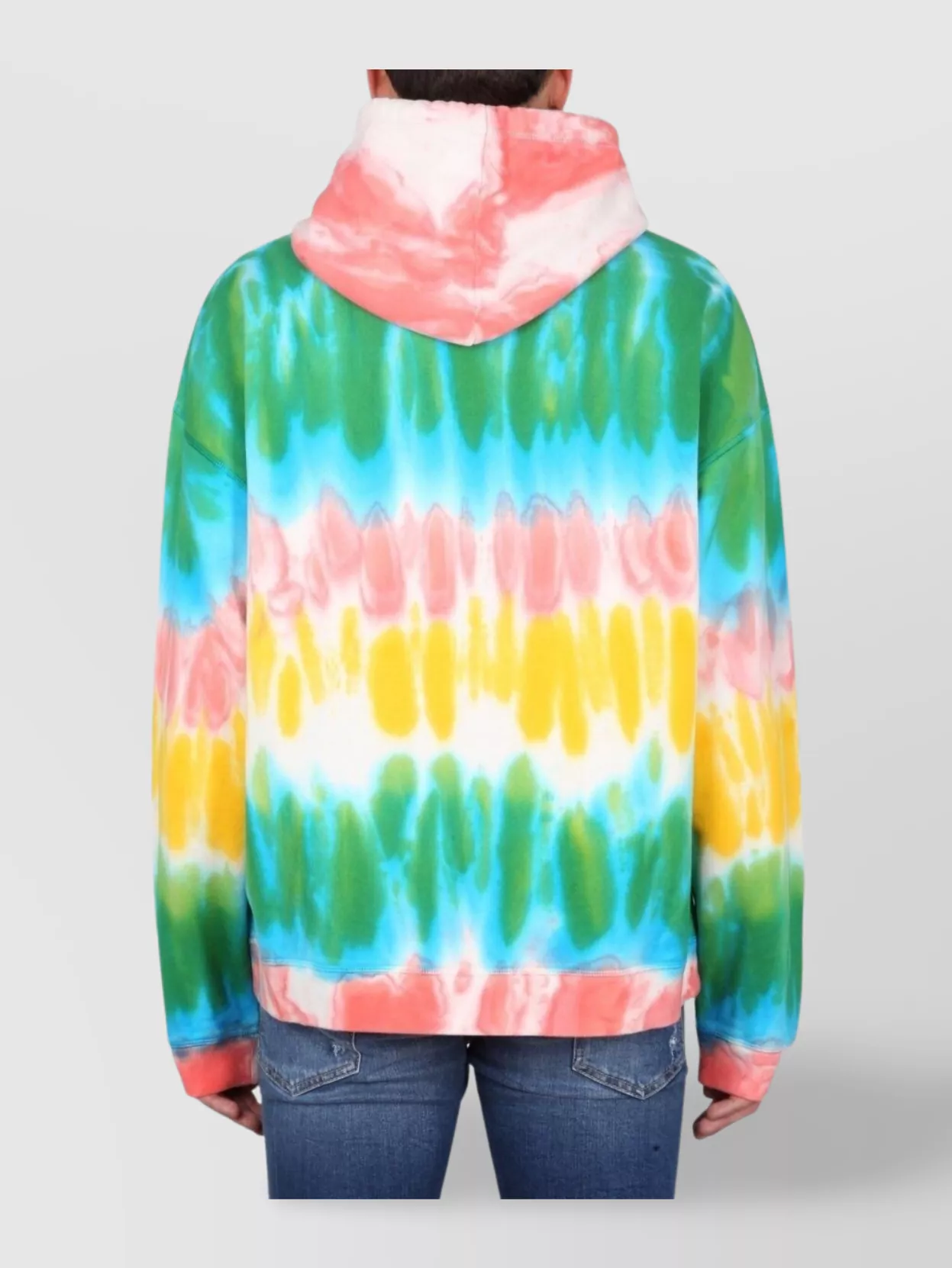 Dsquared2 Tie-Dye Logo Cotton Hoodie