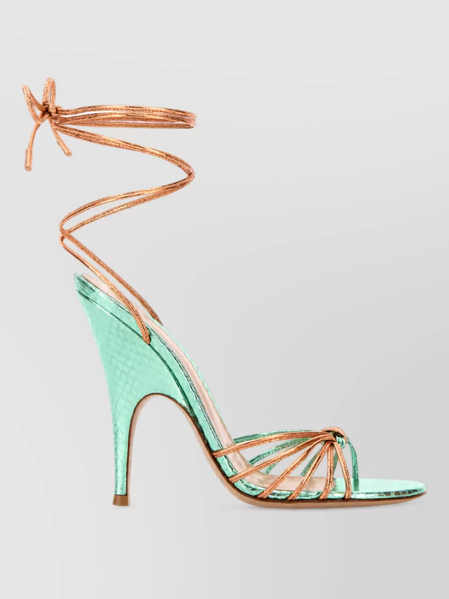 Gianvito Rossi Leather Two-Tone Sandals