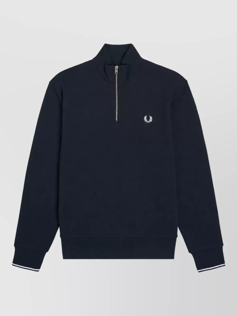 Fred Perry Cotton half zip jacket