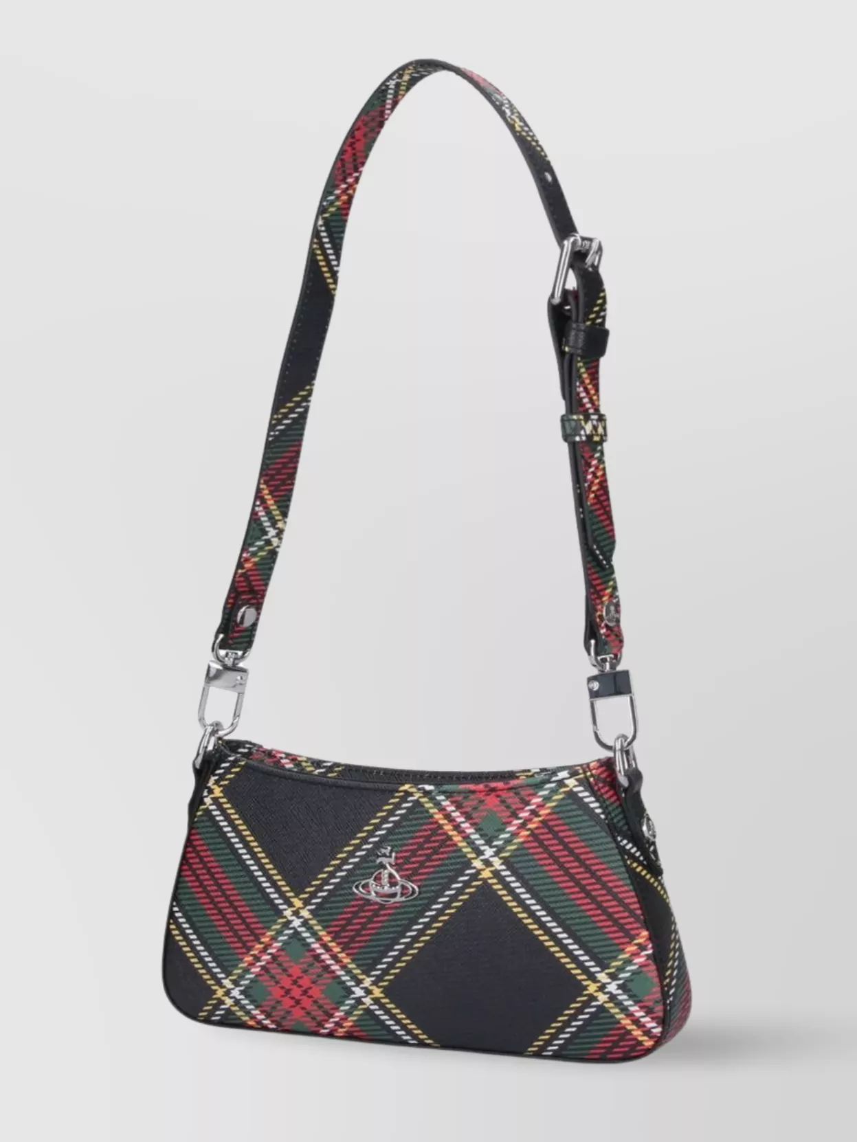 Vivienne Westwood Shoulder Bag With Adjustable Strap And Metal Hardware