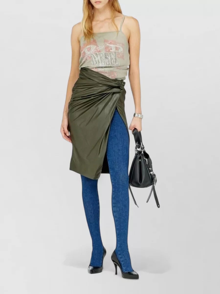 Diesel High-Rise Knee-Length Skirt