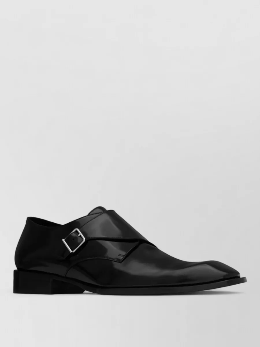 Saint Laurent leather monk strap loafers