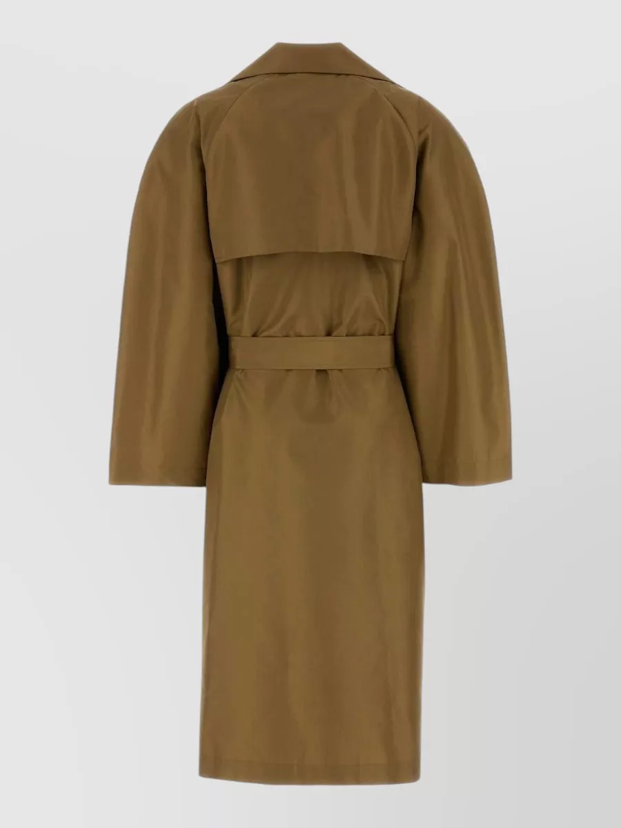 The Row Silk Double-Breasted Trench Coat