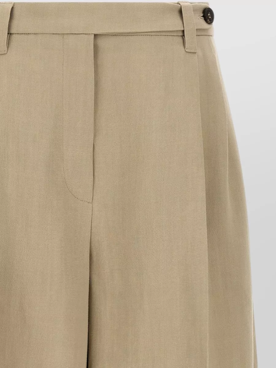 Brunello Cucinelli Tailored Bermuda Shorts Pleats Belt Loops