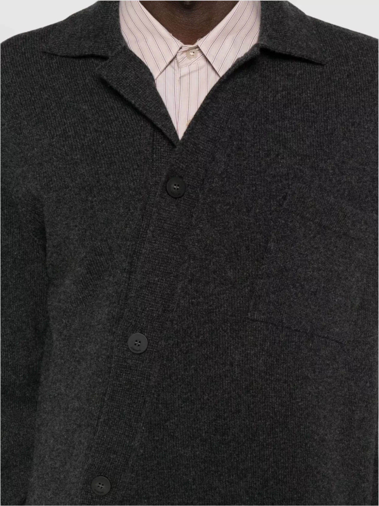 Jacquemus Crewneck Sweater With Collared Design And Pocket