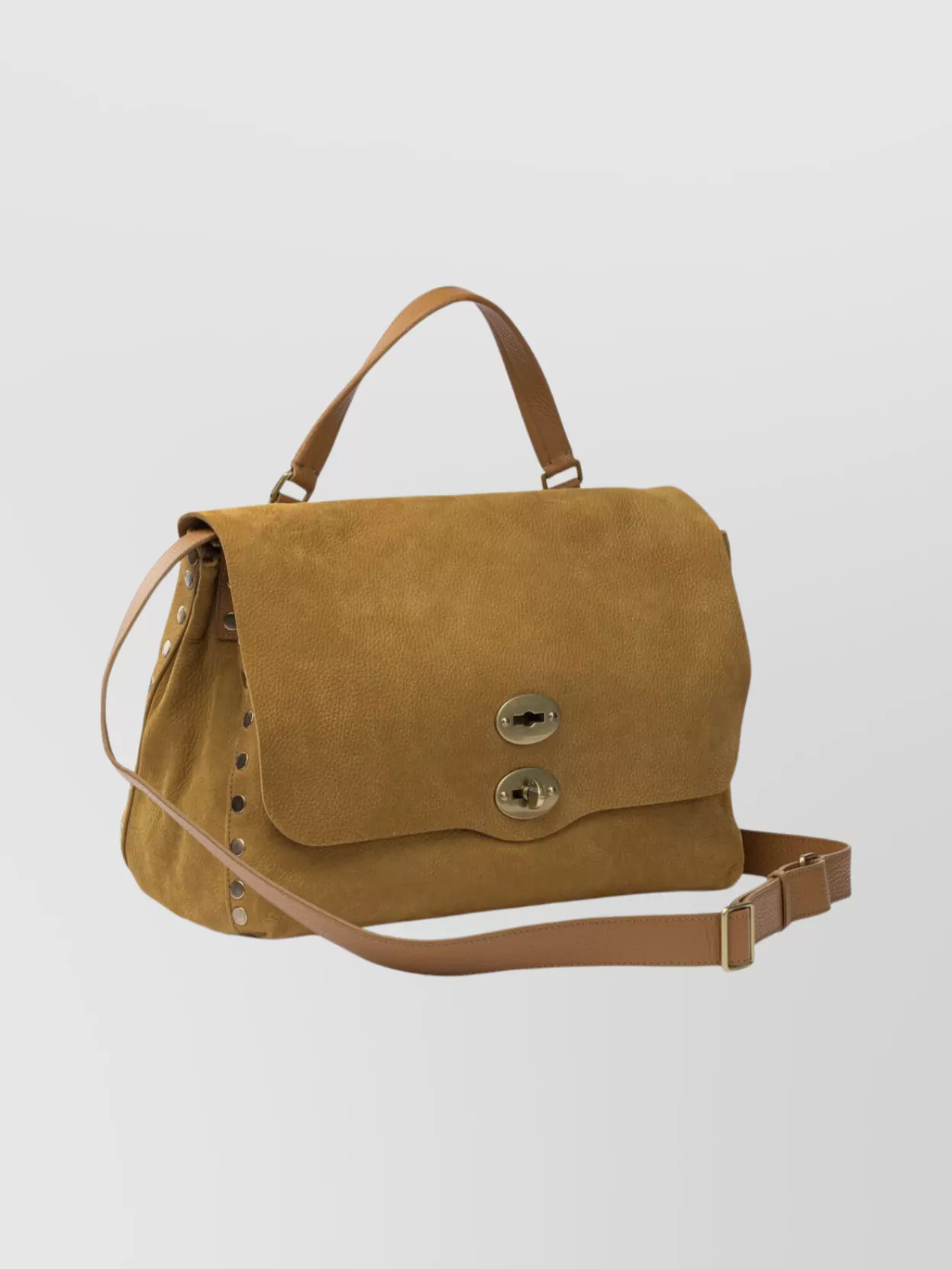 Zanellato Cross-Body Bag Featuring Studded Accents