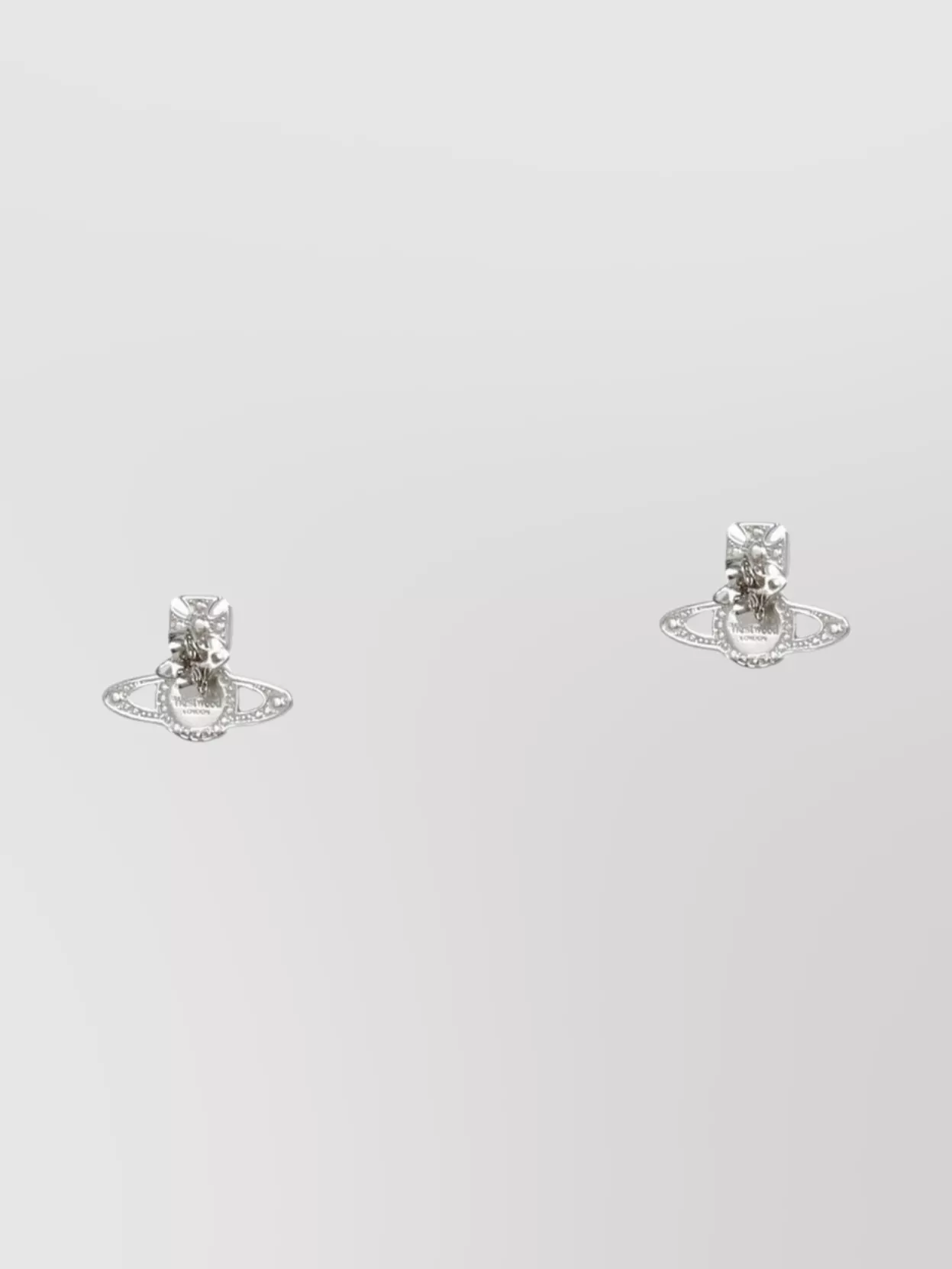 Vivienne Westwood Orb Shape Crystal Stud Earrings