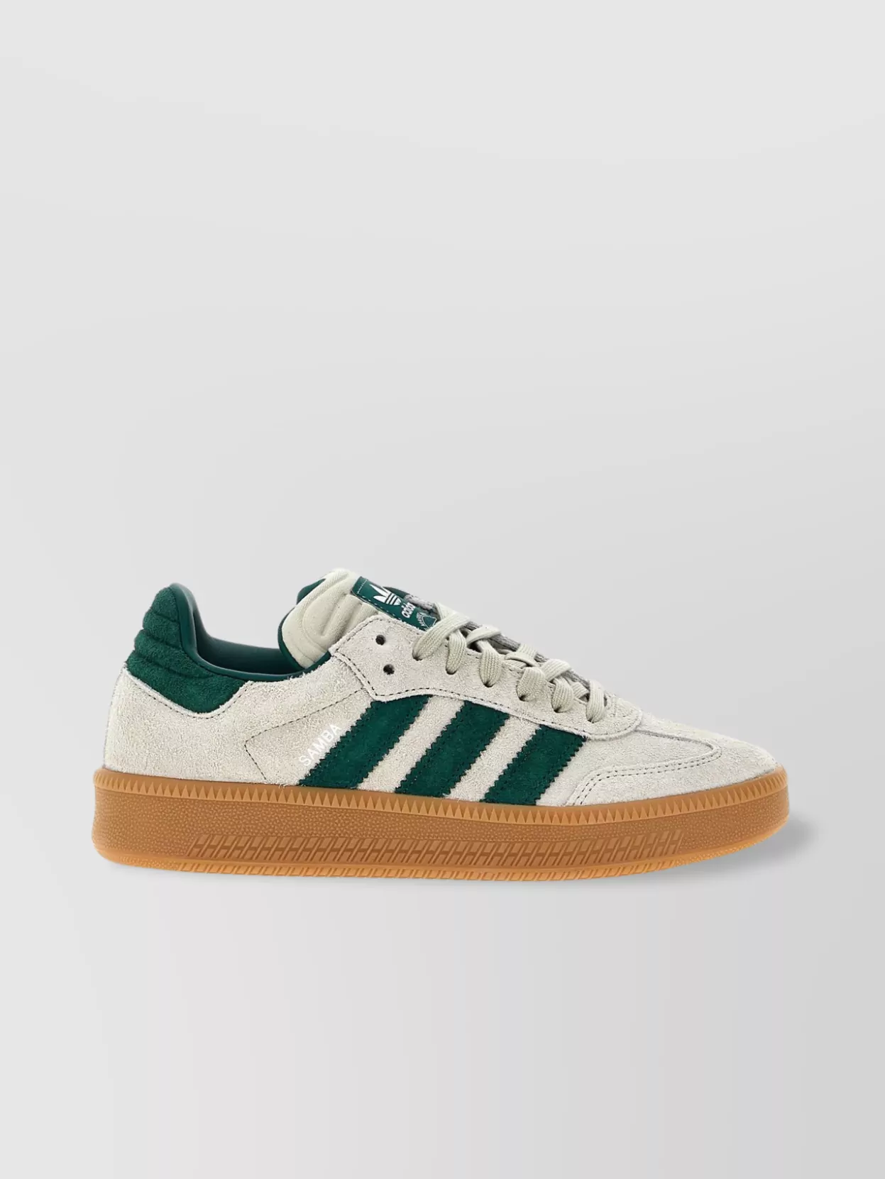 Adidas Originals 'Suede Upper Rubber Sole Contrast Stripes Sneakers'