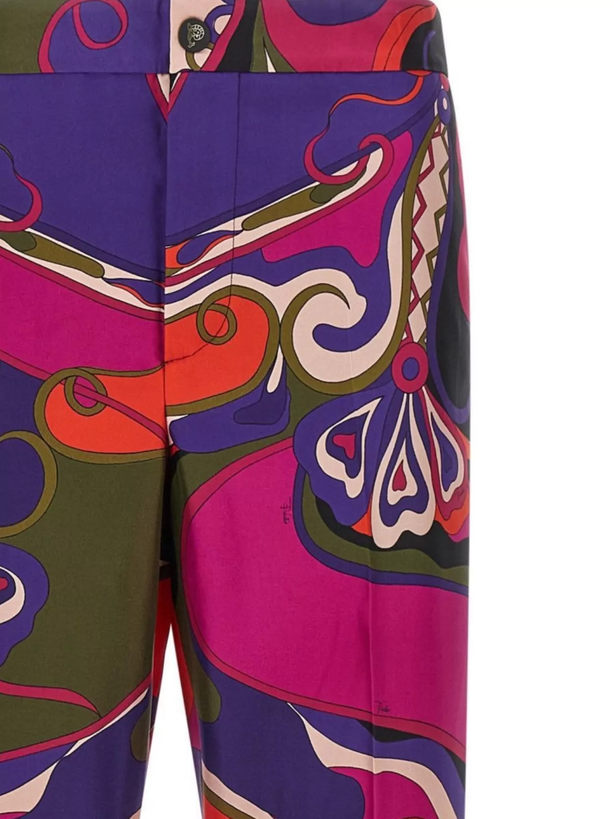 Pucci Printed Trousers With Elastic Waistband And Pockets