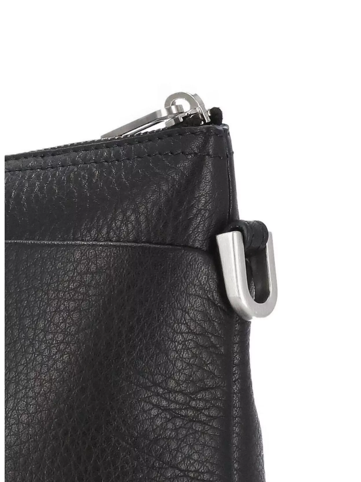 Rick Owens Adjustable Strap Leather Shoulder Bag In Black