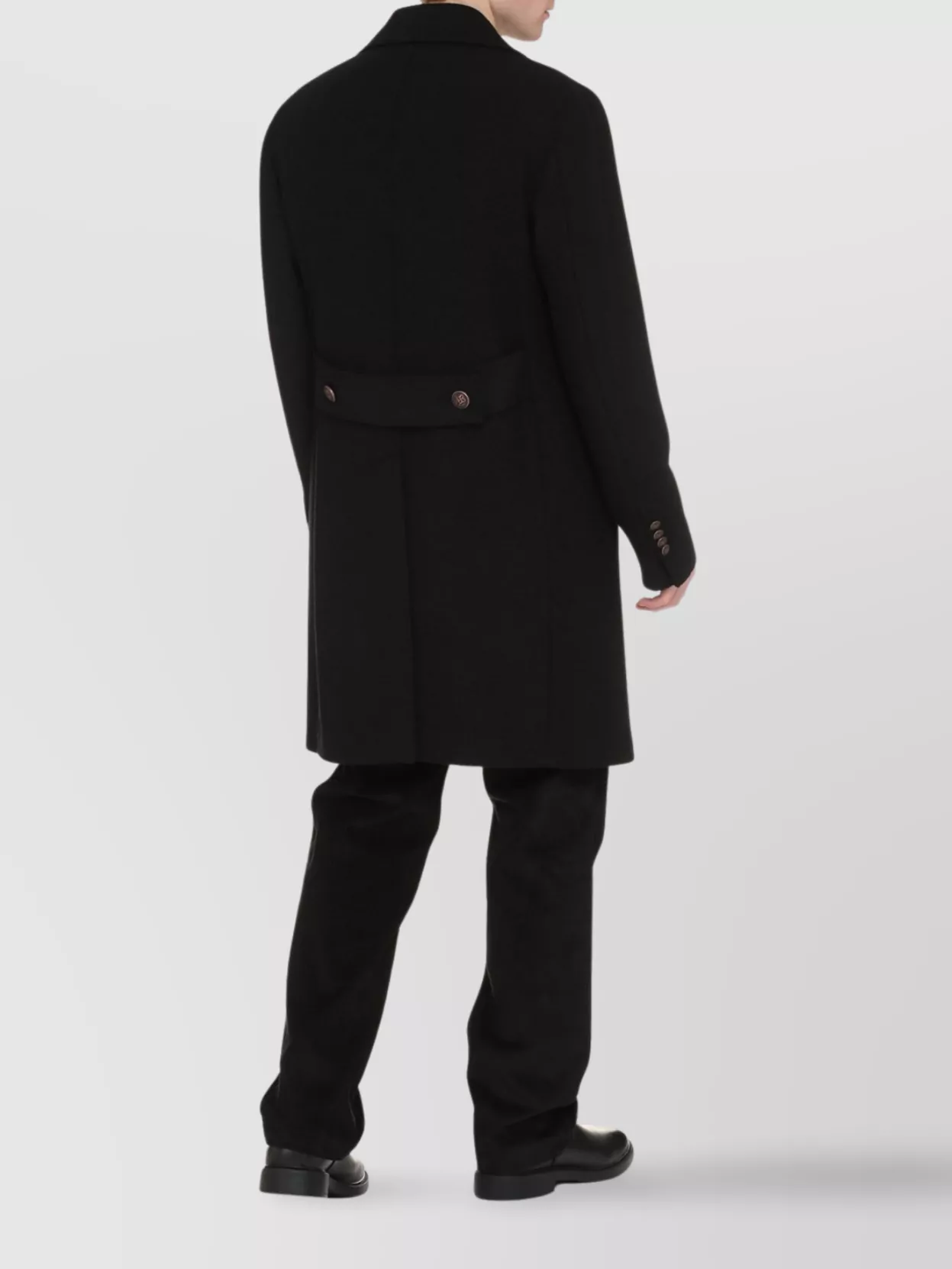 Tagliatore Double-Breasted Wool Coat With Lapel Collar