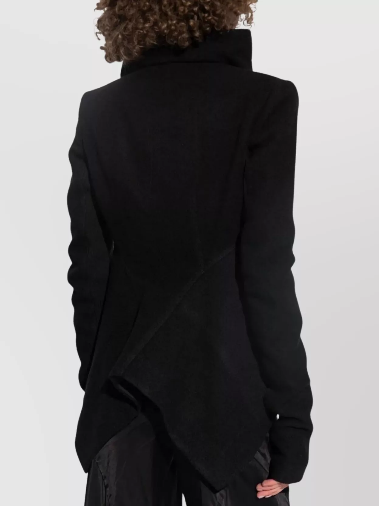 Rick Owens Asymmetrical Hem Biker Jacket
