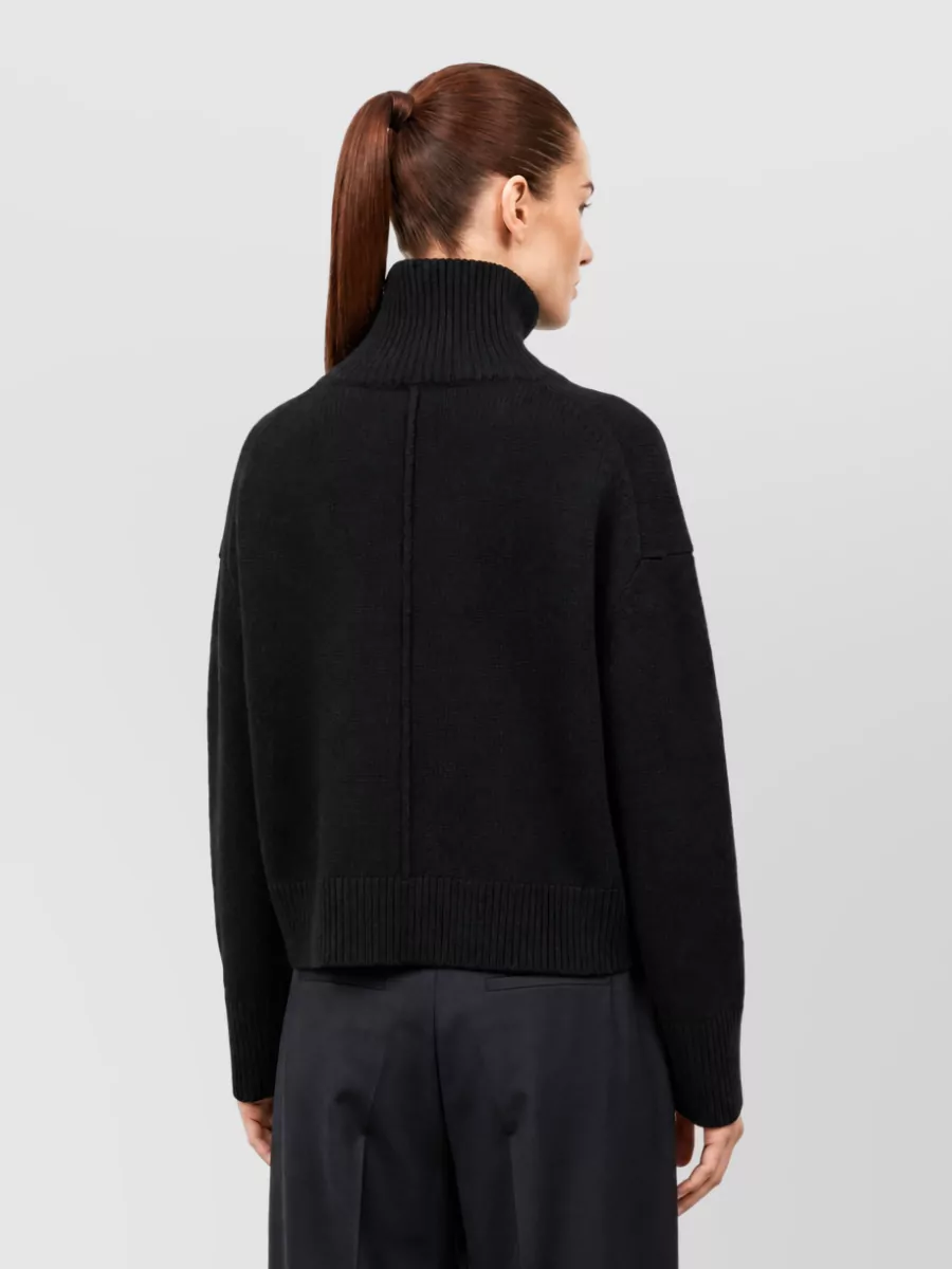 Loulou Studio Cashmere Cropped Turtleneck Sweater