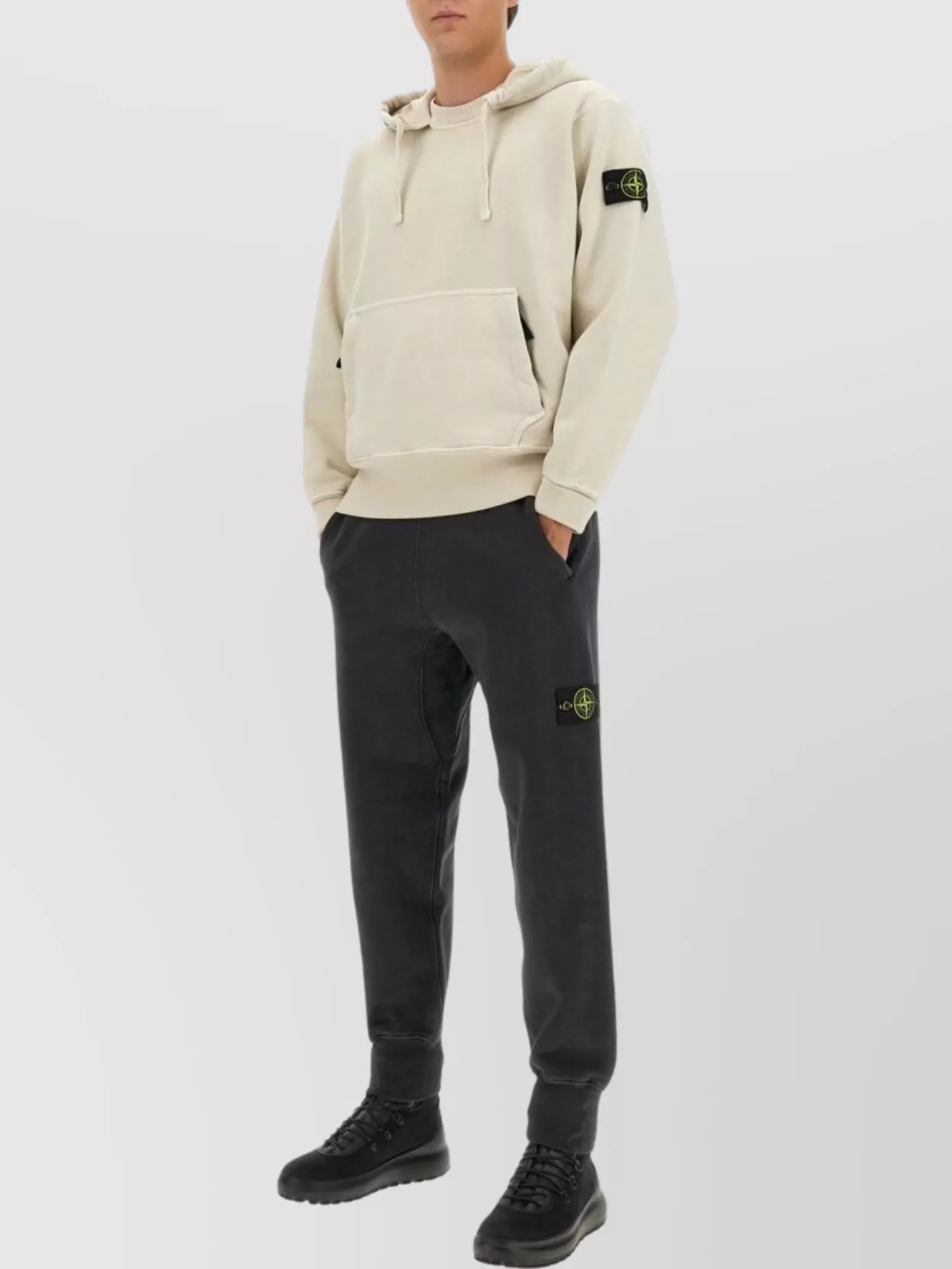 Stone Island Elastic Waistband Ribbed Cuffs Side Pockets