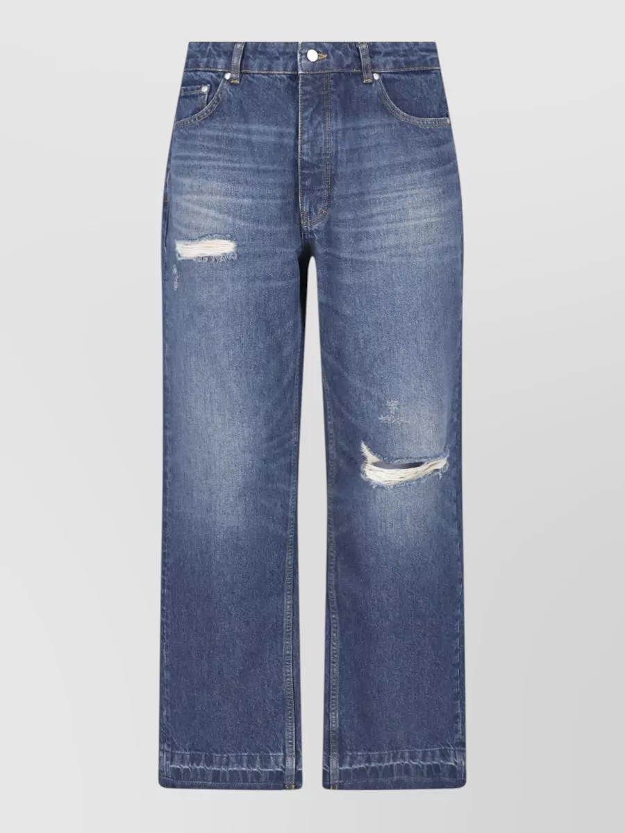 Represent straight-leg denim jeans