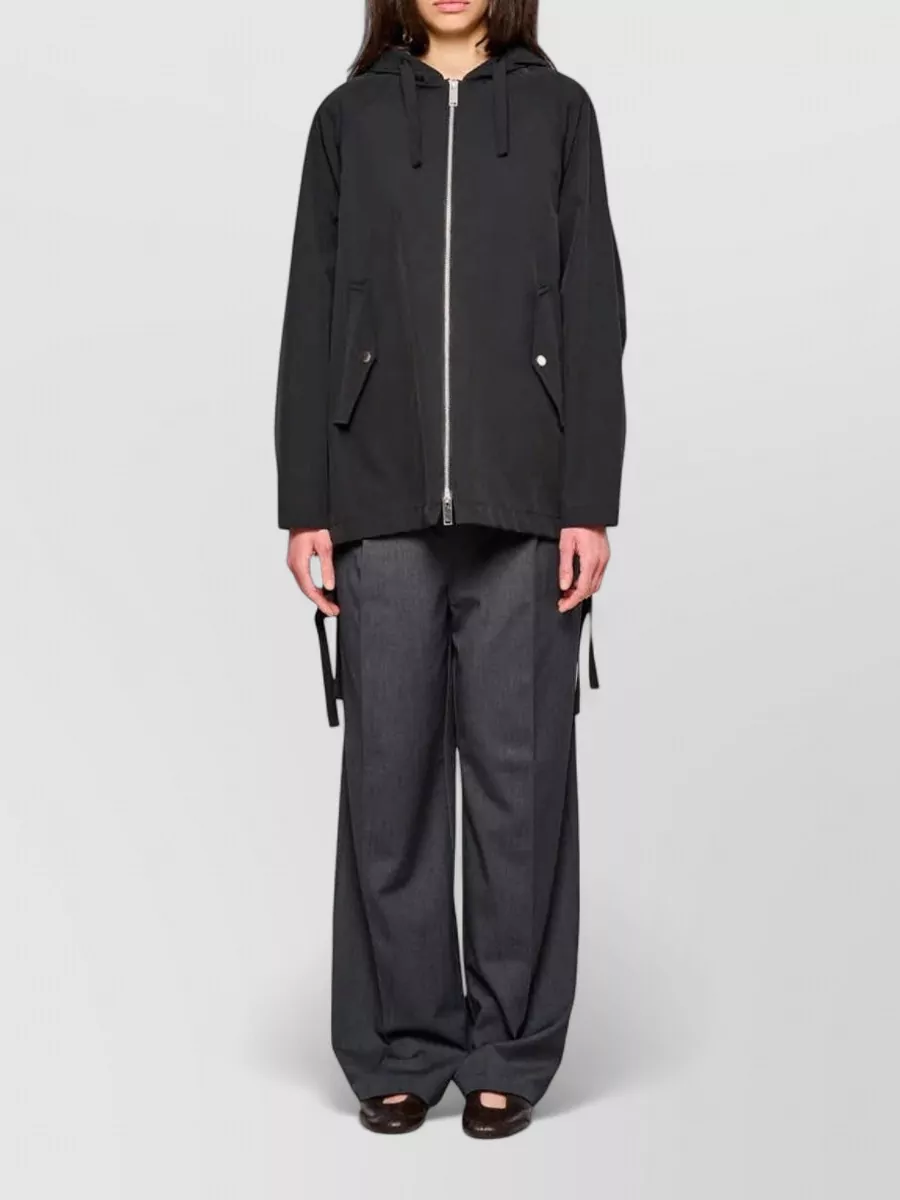 Oof Wear Hooded Cape Coat Two Layer Design
