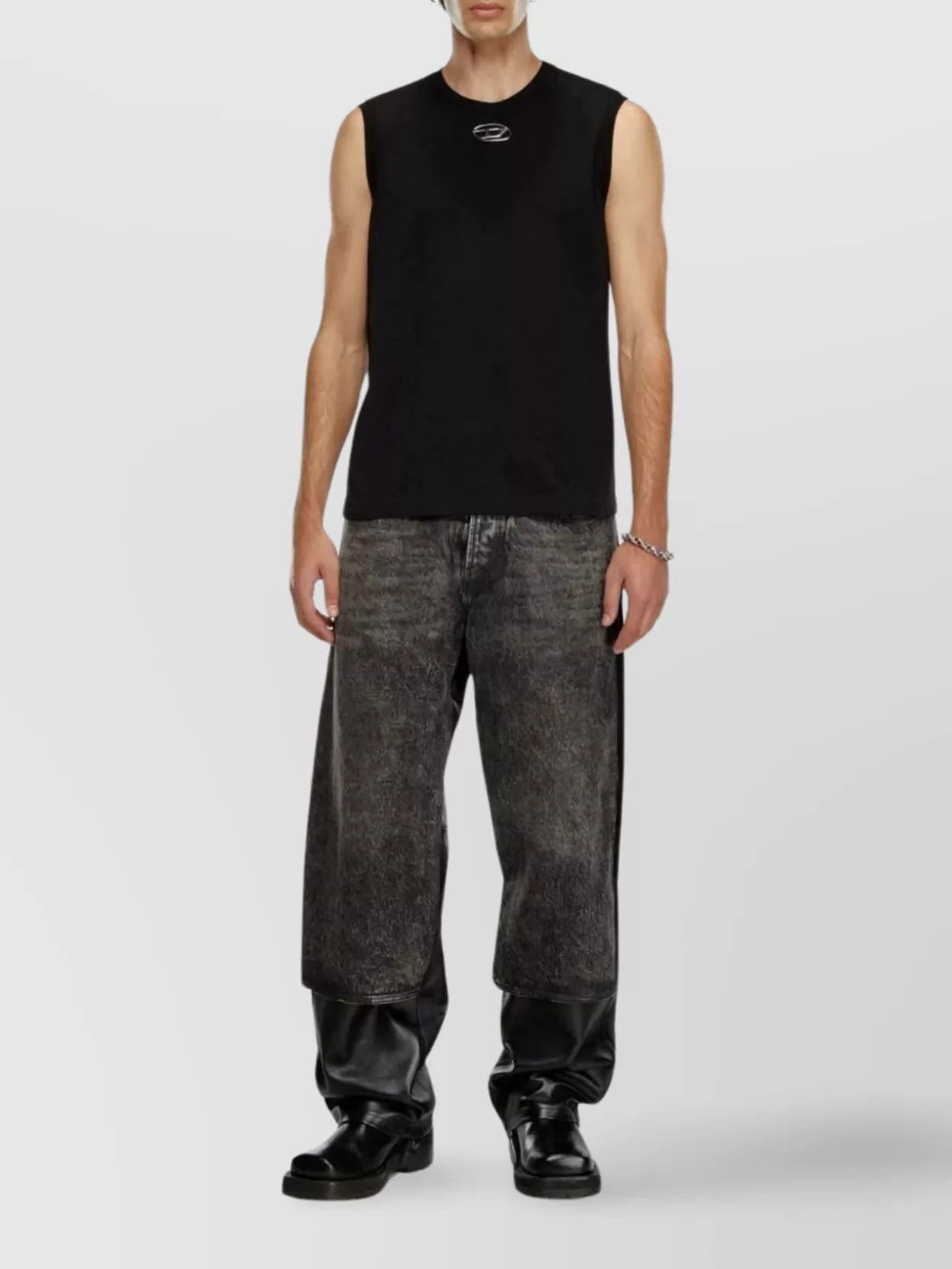 Diesel Crew Neck Sleeveless Vest T-Shirt