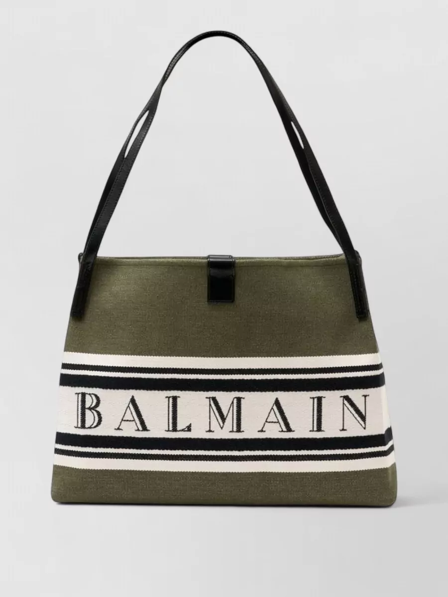 Balmain release medium canvas tote bag