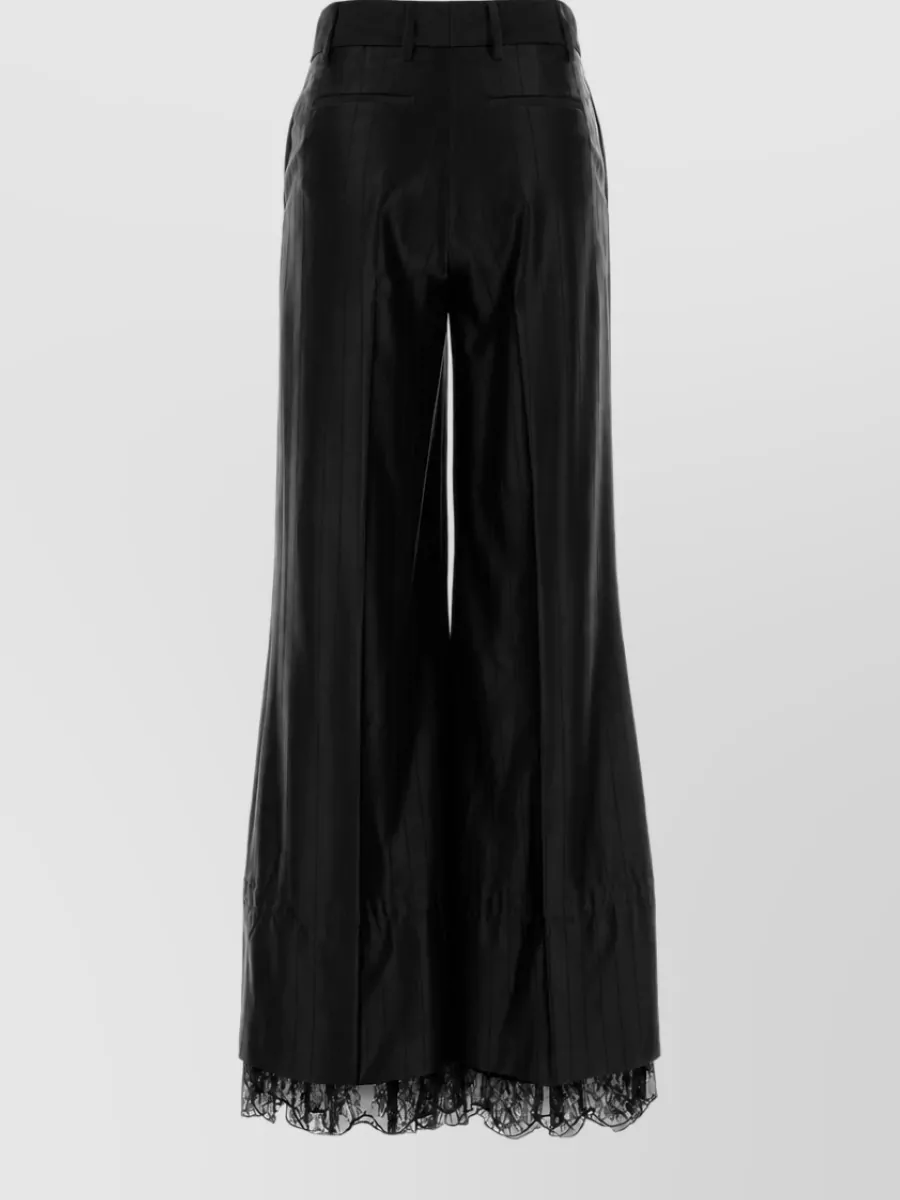 Giuseppe Di Morabito Satin Wide-Leg Trousers