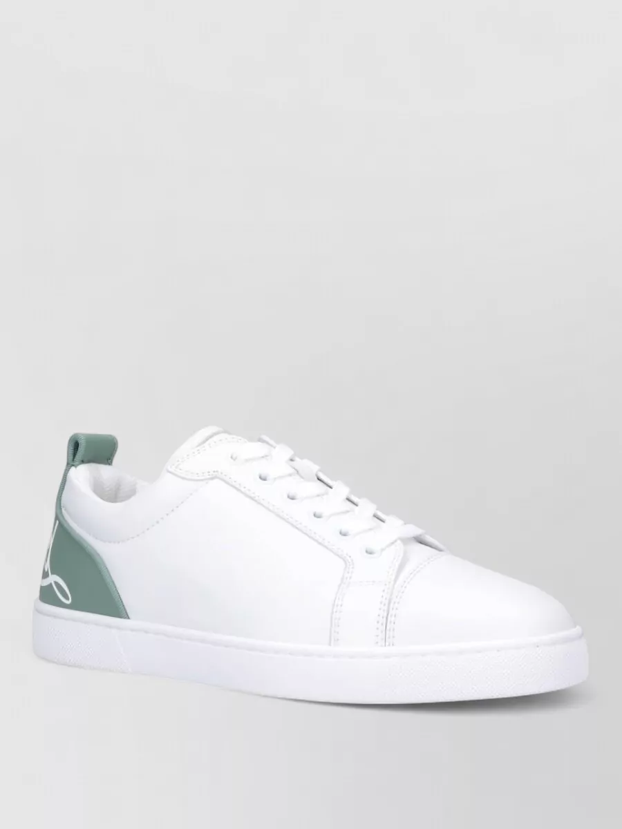 Christian Louboutin Low Top Sneakers Round Toe Flat Sole