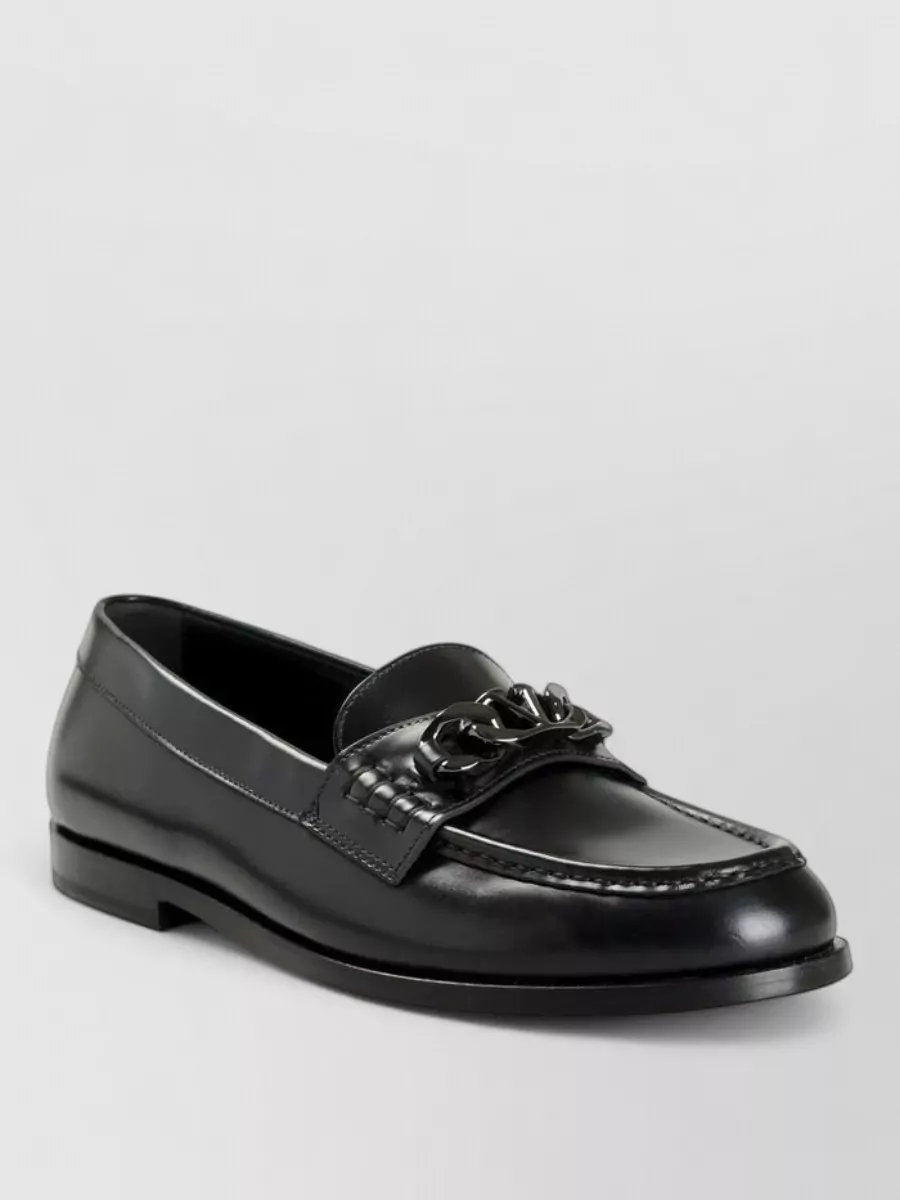 Valentino Garavani leather slip-on loafers