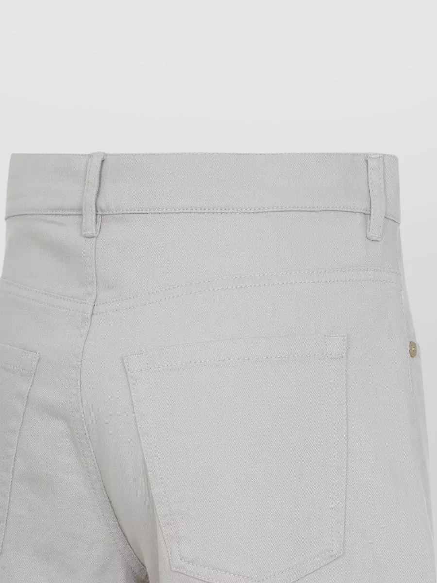 S Max Mara Cotton Mid-Rise Barrel-Leg Trousers