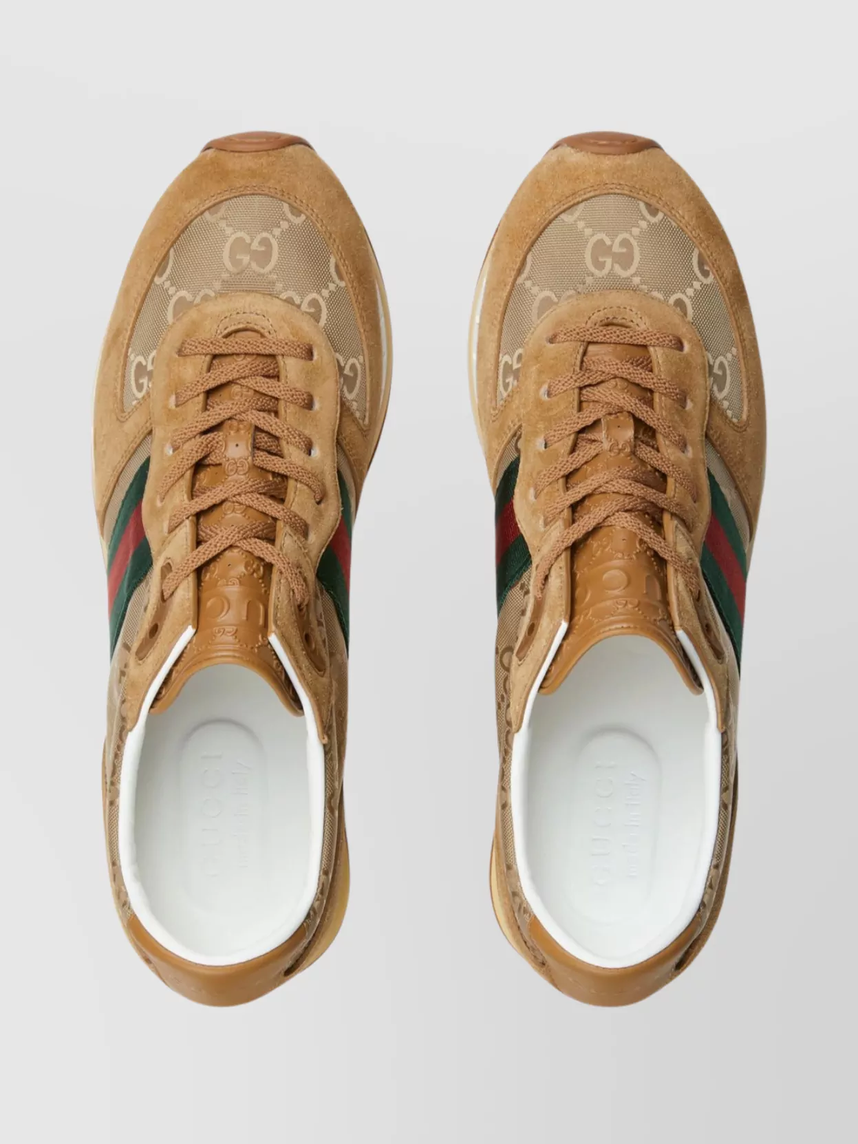 Gucci Nora Sneakers With Rubber Sole And Stripe