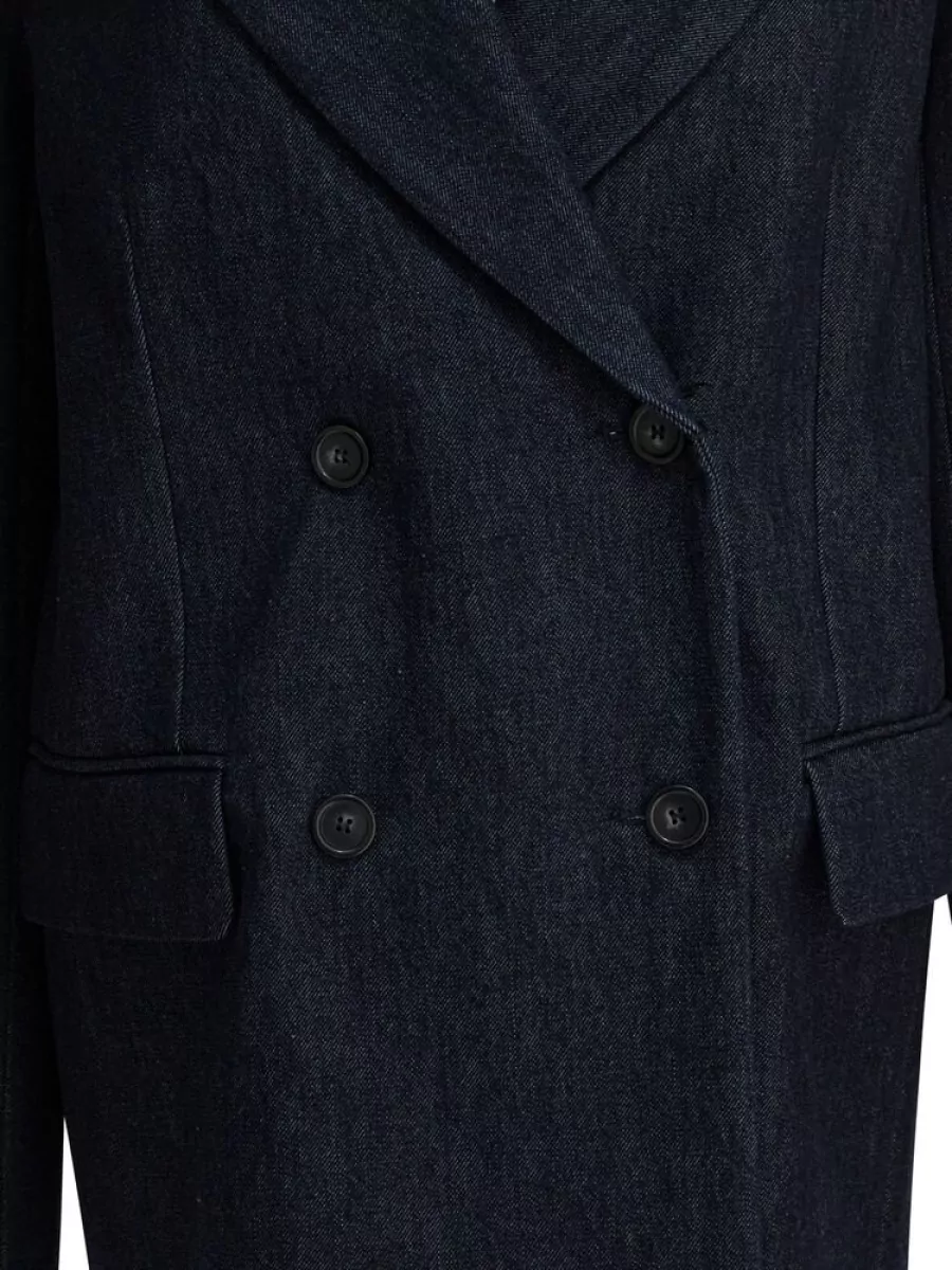 Sportmax Cotton Oversized Double-Breasted Coat